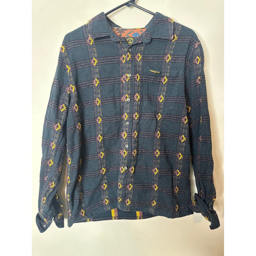 Wrangler x Billabong Shirt Flannel Aztec Southwestern S c2